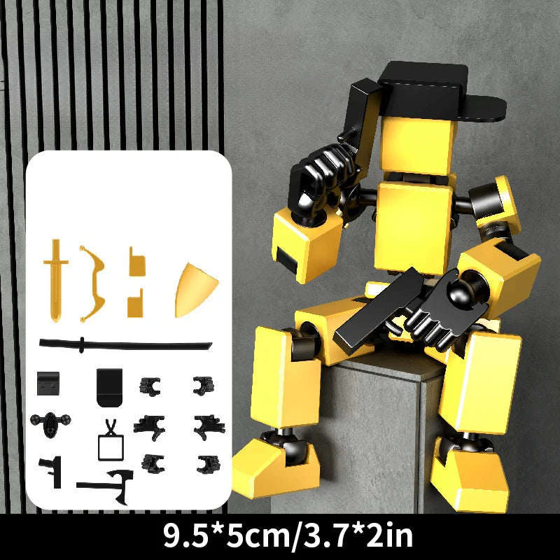 Multi-Jointed Movable Robot 3D Printed Mannequin Dummy Toy 13 Action Figure Full Body Movable Robot Toys Parent-children Game