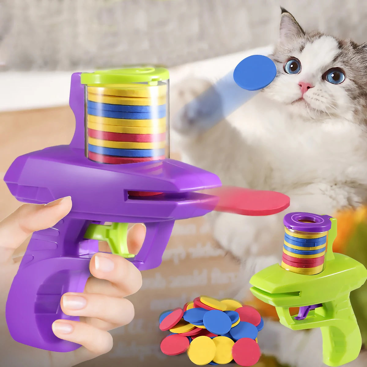 Mini Carrot Flying Disc Launcher Toy Gun Eva Battle Outdoor Multi Person Sports Soft Bullet Gun Safety Carrot Flying Saucer Gun