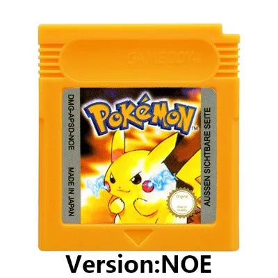 GBC 16-bit Game Video Game Cartridge Console Card Pokemon Red Blue Crystal Golden Green Silver Yellow with Multi-language