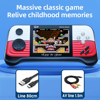 G9 Handheld 3.0-Inch high-Definition Screen Game Console Rocker Retro Hit Color Handheld PSP Game Console Arcade 666 Games