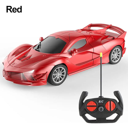1:18 4 Channels RC car With Led Light 2.4G Radio Remote Control Cars Sports Car High-speed Drift Car Boys Toys For Children Gift