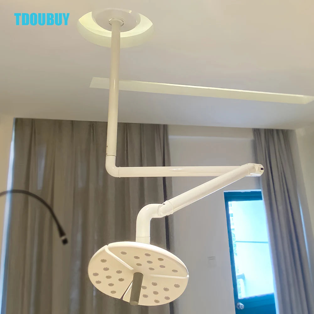 TDOUBUY KD-2018D-1 Shadowless Lamp 50W Versatile Ceiling LED Surgical Lighting ,For Dental Cosmetic, And Veterinary Procedures