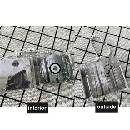 1pcs Custom mini CD case NFC Play songs DIY Artist Singer Music CD Smart Keychain Backpack decorative hangings