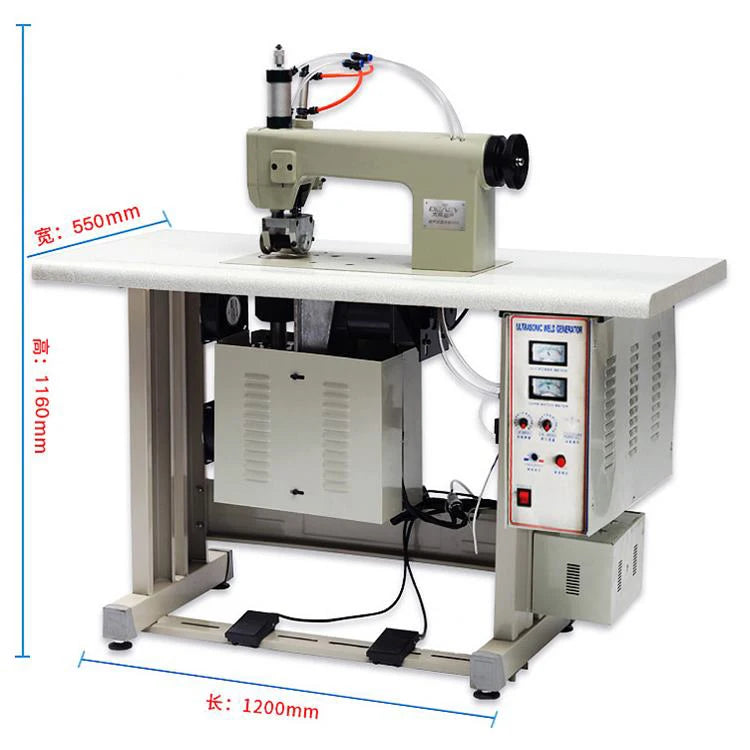 Dual motors Ultrasonic Sewing Machine For Surgical Gown Bra Cup Disposable Mask Embroidery Lace Making Fabric