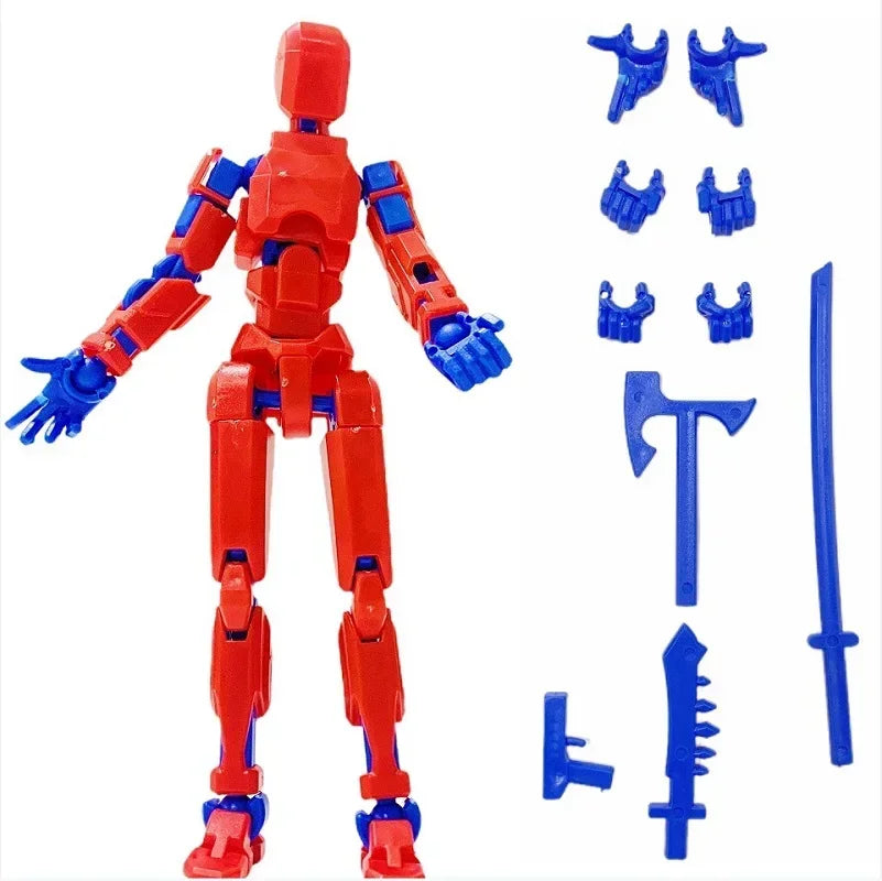 Titan 13 Action Figures T13 Figure 3D Printed Multi-Jointed Movable Lucky 13 Action Figure Nova 13 Action Figure Dummy