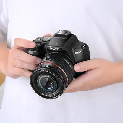 4K Digital Video Camcorder 12X Optical Zoom Vlog Camera Filmadora LED Flash Built in Auto/Manual Focus Ordro 2024 New Arrivals