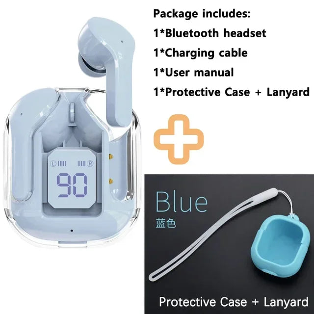 (Buy Earphone And Get: Protective Case + Lanyard)T2 Gaming Earbuds TWS Bluetooth 5.3 HIFI Bass Wireless Headphone Sports Headset