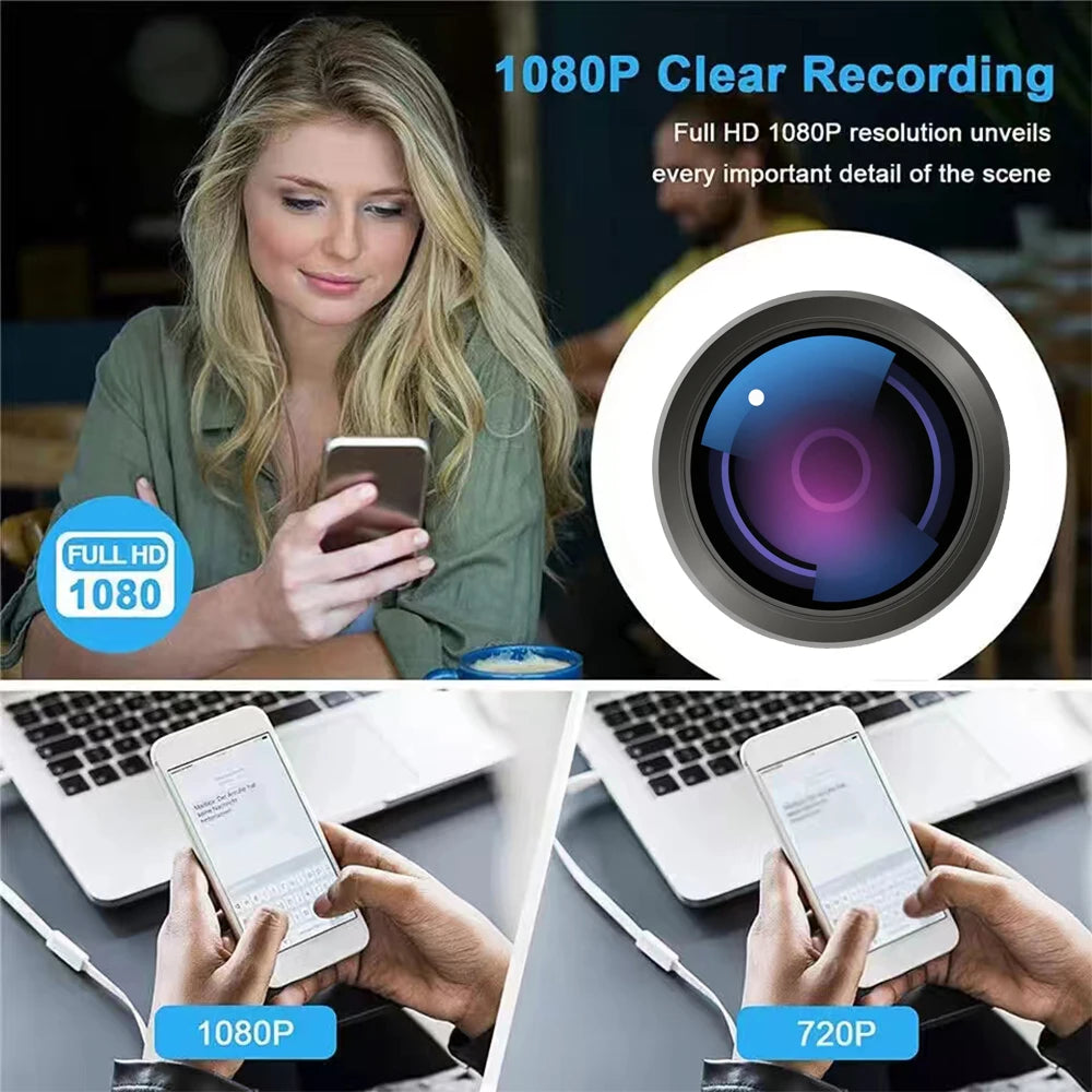 4K night vision HD network camera supports WiFi, suitable for home security indoor surveillance video Webcam motion detection