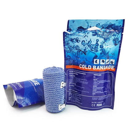 Self Adhesive Ice Bandages Instant Cooling Ice Tape Wrap Sprain Muscle Pain Recovery Cold Compression Athletic First Aid Adults