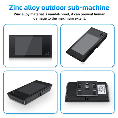 Awapow 3.5 Inch Video Peephole Doorbell Camera 120° Door Viewer Cat Eye Smart Home Outdoor Motion Detection for Home Security