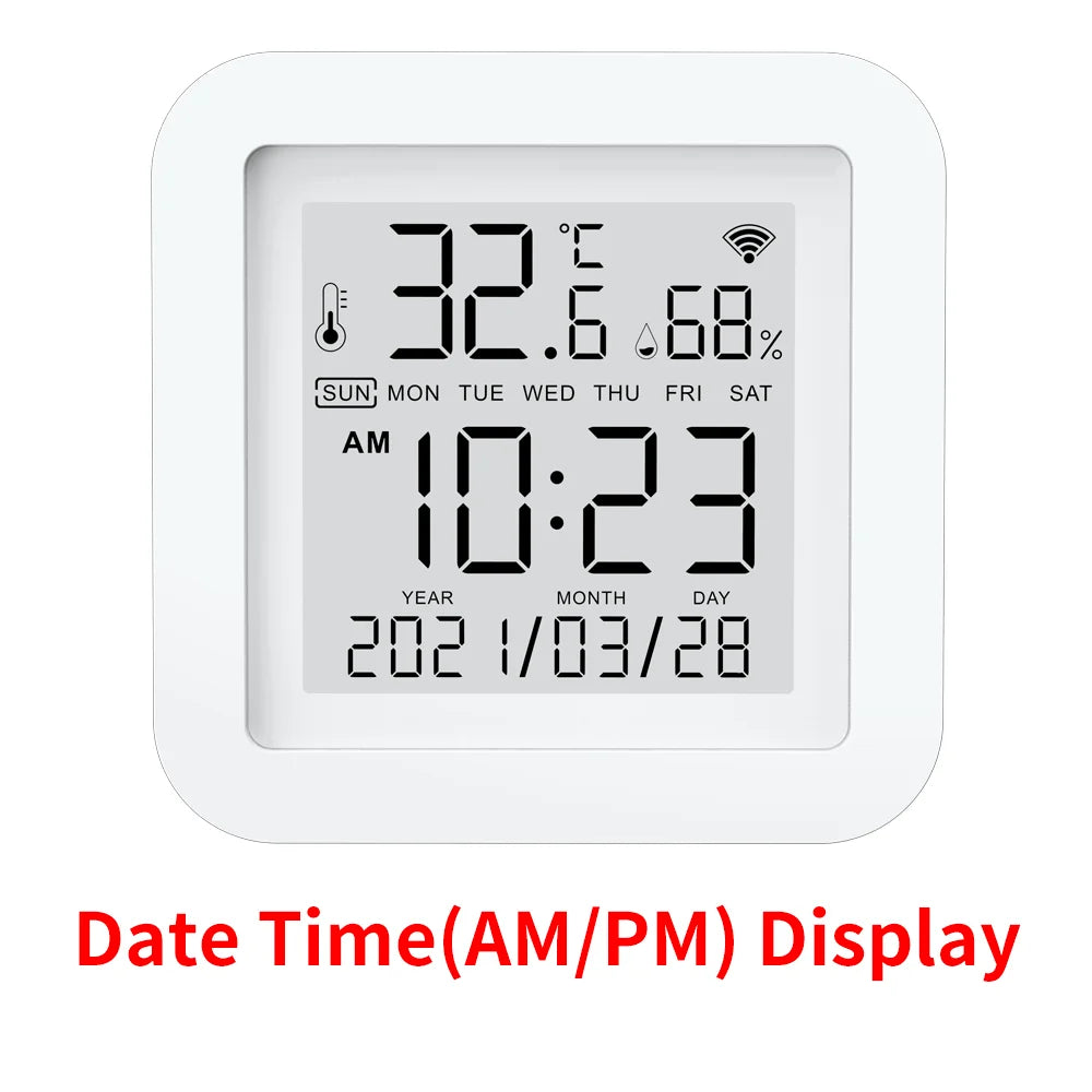 Tuya WIFI Temperature & Humidity Sensor for Smart Home var Smart Life Thermometer Hygrometer Support Google Home Alexa