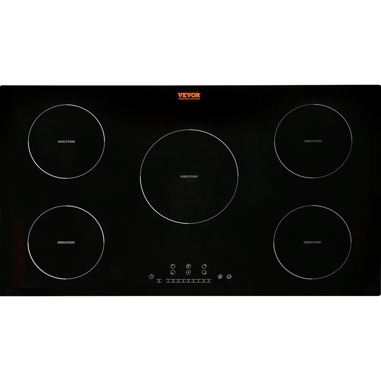 VEVOR 5 Burners 30/36 Inch Electric Induction Cooktop Stove Hob Built-in Burner Cooker Sensor Touch Control Magnetic Cooker