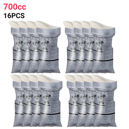 Outdoor Emergency Urinate Bags 700ml Disposable Travel Mini Mobile Toilet Portable Urine Bag Unisex Pee Bag for Female Baby Male