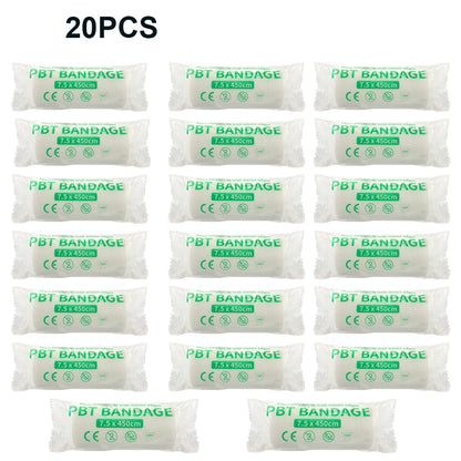 5/10/20pcs/lot 7.5cm X 4.5m Cotton PBT Elastic Bandage Medical Supply Conforming First Aid Gauze Wound Dressing Emergency Care