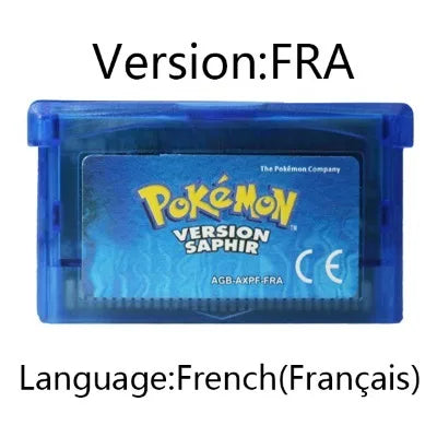 GBA Game 32 Bit Video Game Cartridge Console Card Pokemon Emerald Ruby FireRed LeafGreen Sapphire Multi-language for GBA/NDS