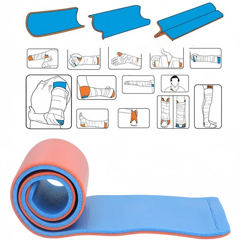 Medical First Aid Universal Aluminum Splint Roll Arm Braces And Support Pet Rescue Splints Outdoor Travel Emergency Kit