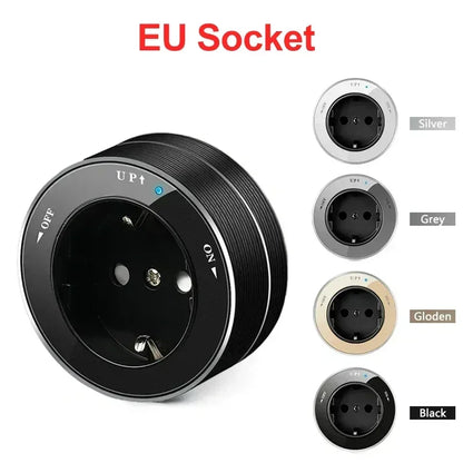 Power Movable Power Track Socket Appliances Popular US/UK/EU/FR Universal Outlets Wall Electrical Plug Adapter with USB/LED