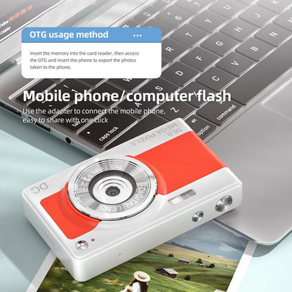 1080P Digital Camera Digital Video Camera Camcorder 56MP 2.88 Inch IPS Screen 8X Digital Zoom AF Christmas Gift for Kids Teens