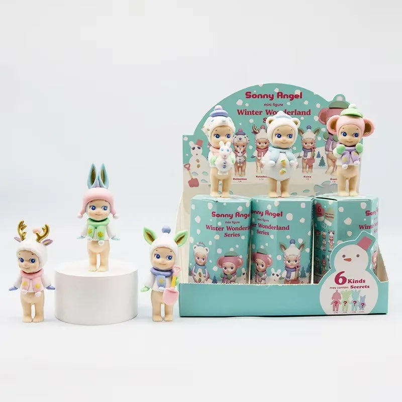 1Set Sonny Angel Blind Box 20th XMAS Love Hippers Back Dreaming Fruit Vegetable Series Toys Adult Figure Doll Valentine's Day