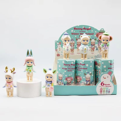 1Set Sonny Angel Blind Box 20th XMAS Love Hippers Back Dreaming Fruit Vegetable Series Toys Adult Figure Doll Valentine's Day