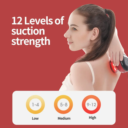 Electric Vacuum Cupping Massage Anti Cellulite Magnet Therapy Wireless Guasha Scraping Fat Burner Slimming Body Scraping Cupping