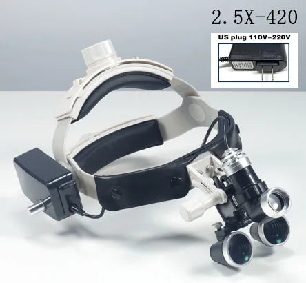 XND Dental Magnifier Binocular Magnifier Focusing Headlight 2.5X 3.5X Adjustable Interpupillary Distance Optical Surgical Type