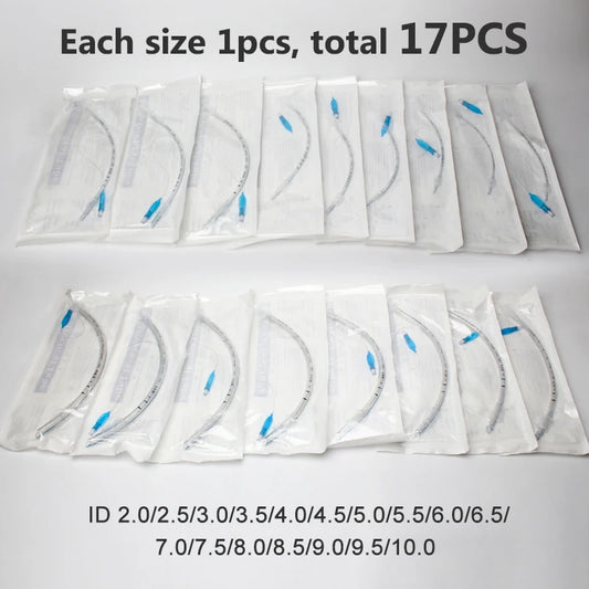 Endotracheal Tube with Cuff ID 2.0-10mm Sterilized Tracheal Tube for Veterinary Medical Consumables