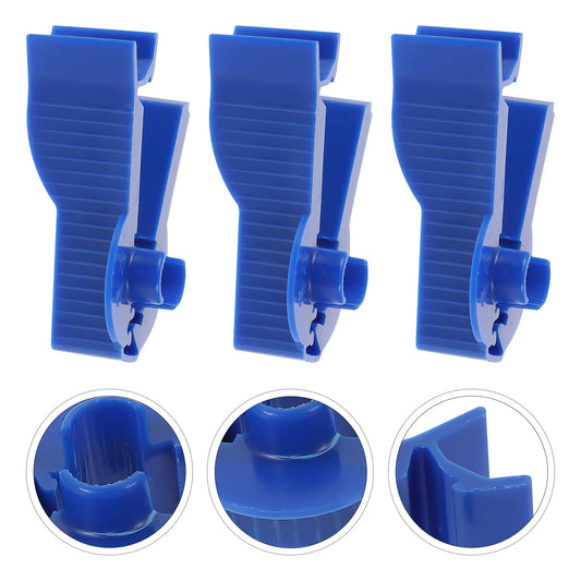 3 Pcs Permeable Pipe Clamp Peritoneal Clip Peritoneum Blue Dialysis Supply