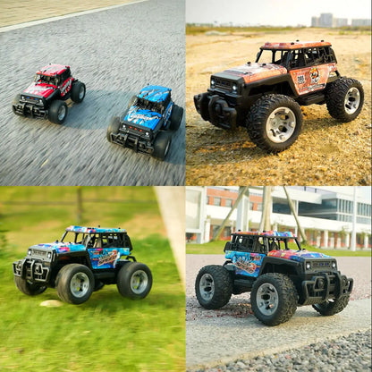 JJRC Q181 30KM/H 1:20 RC Car With LED Lights 2.4Ghz Double Motors RC Monster Truck All Terrain Off Road High Speed RC Racing Car