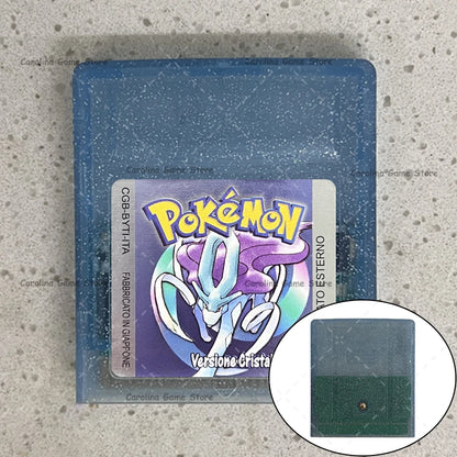 GBC Video Game Cartridge Console Card Pokemon Blue/Crystal/Green/Gold/Red/Silver/Yellow High Quality with Multi-language