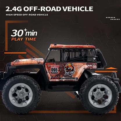 JJRC Q181 30KM/H 1:20 RC Car With LED Lights 2.4Ghz Double Motors RC Monster Truck All Terrain Off Road High Speed RC Racing Car