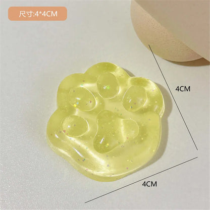Clear Ice Cubes Squishy Toys Cute Cat Paw Fish Stress Relief Fidget Toy TPR Sticky Antistress Ball Slimy Squeeze Toys