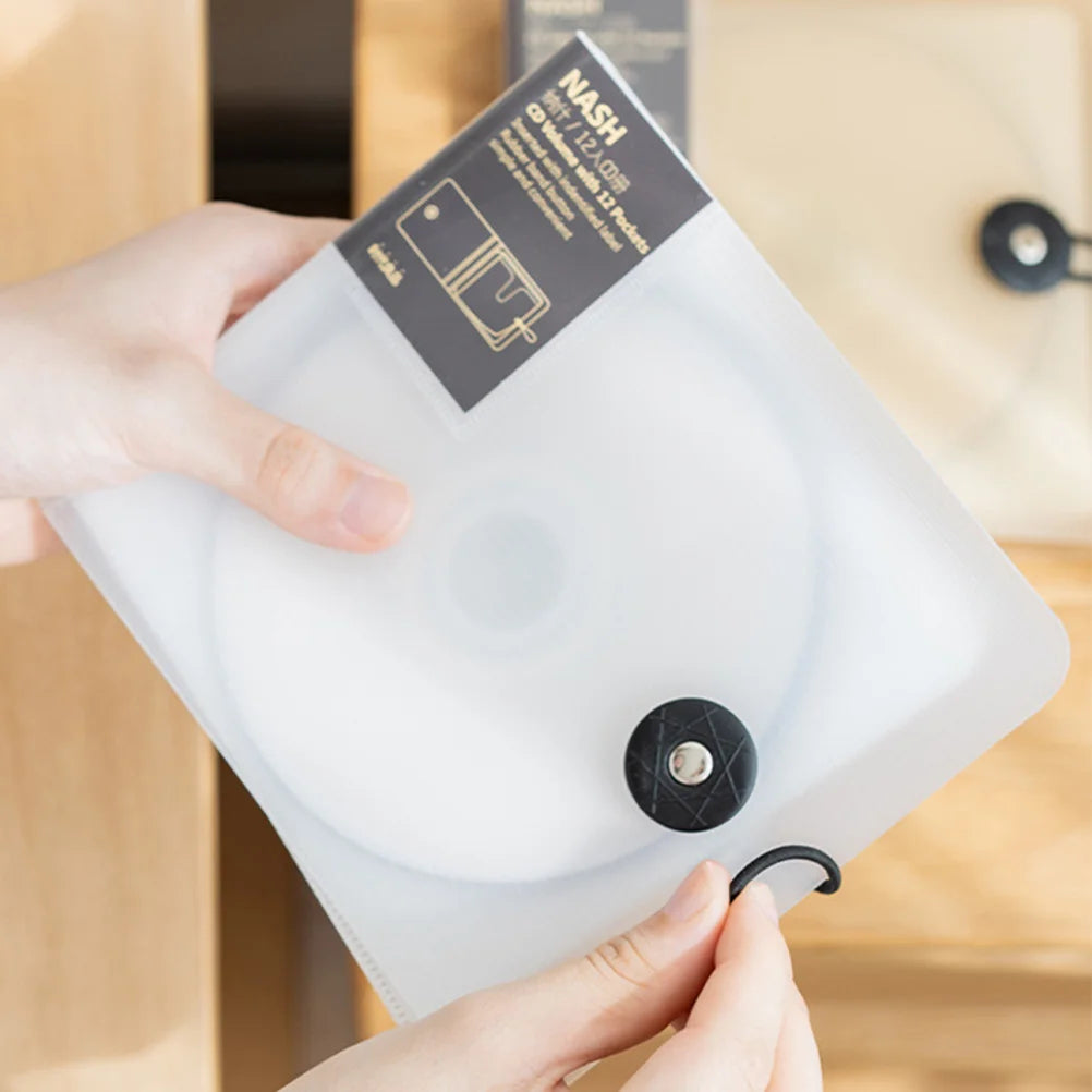 CD Bag Organizer Disc Storage Pouch DVD Binder Media Case Portable Cases Binders