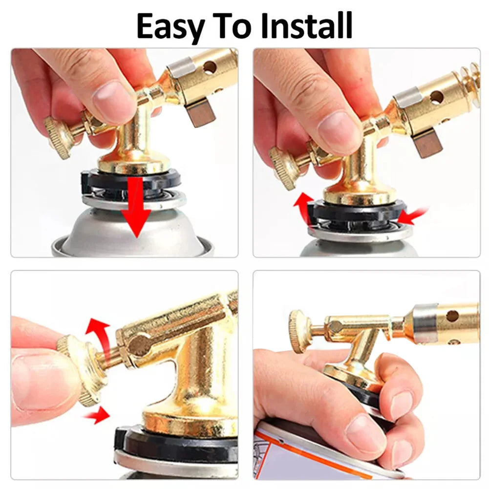 Gas Burner Flame Gas Torch Flame Gun Blowtorch Cooking Soldering Butane AutoIgnition Gas-Burner Lighter Heating Camping