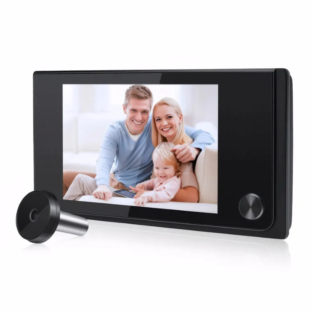 3.5 Inch Peephole Door Video Camera 120° Wide View Angle 1MP Digital Doorbell Viewer Outdoor Monitor for Home Security System