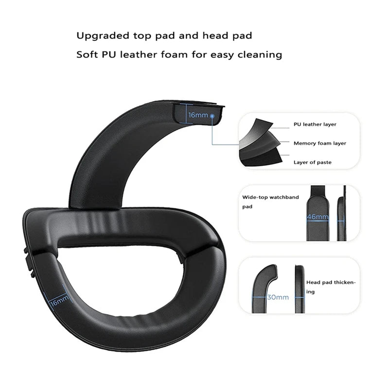 1 PCS Head Strap With 8000Mah Battery For Oculus Quest 2 Extend Playtime Adjustable Elite Strap VR Replacement Parts (Black)
