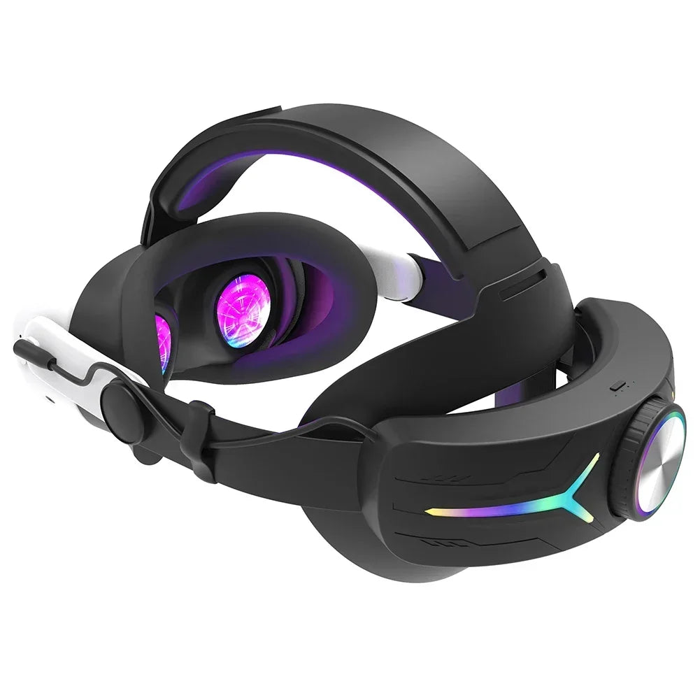 VR Headset Battery Head Strap For Meta For Quest 3 Fast Charging Comfort Extend Playtime VR Accessories