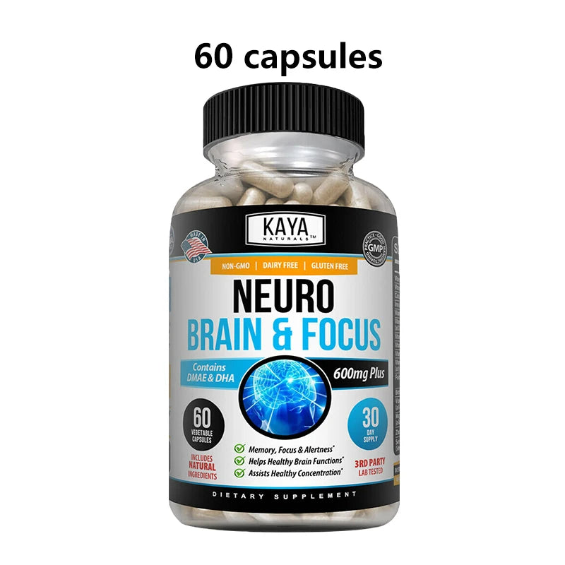 Helps Improve Cognitive Performance, Stress Relief and Brain Memory, Concentration and IQ Supplemen
