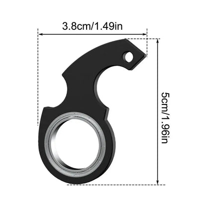 Creative Keychain Fidget Spinner Anxiety Stress Relief Toys Revolve Cool Keyring Relieving Boredom Birthday Gift for Adults Kids