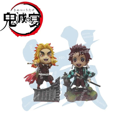 3-5cm Mystery Handicraft Blind Box Demon Slayer Figures Anime Corner Role Cute Anime Characters Fan Surprise Box Collection Gift