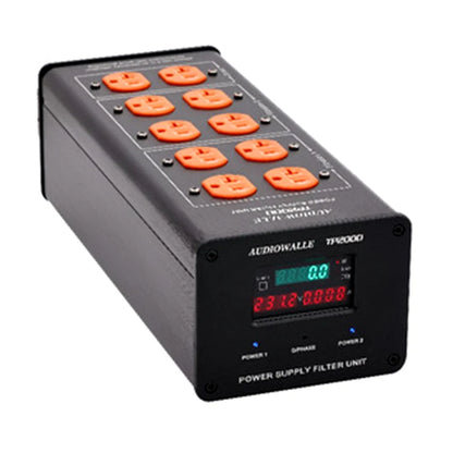 3000W 15A Audio AC Power Conditioner Noise Filter HI FI Amplifier LP US Standard Outlets Aluminum Wall distributor socket