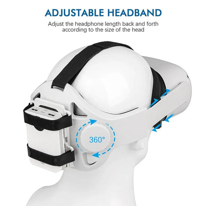 Adjustable Headband For Oculus Quest 2 3 Halo Head Strap Elite Head Strap battery warehouse For Meta Oculus Quest 2 Accessories