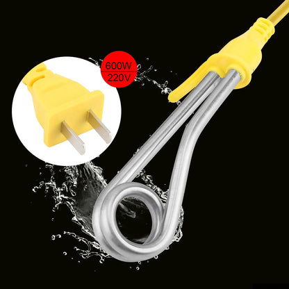 Electric Heater Mini Boiler Hot Water Coffee Immersion Travel Use 600W CN Plug 220V Water Immersion Heater Rod