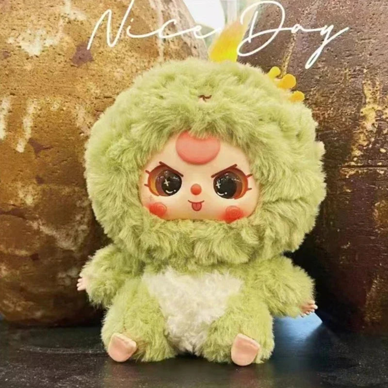 Baby Three 12 Chinese Zodiac Series Plush Blind Box Toys Mystery Box Cajas Misteriosas Anime Figures Kawaii Dolls for Girls Toys