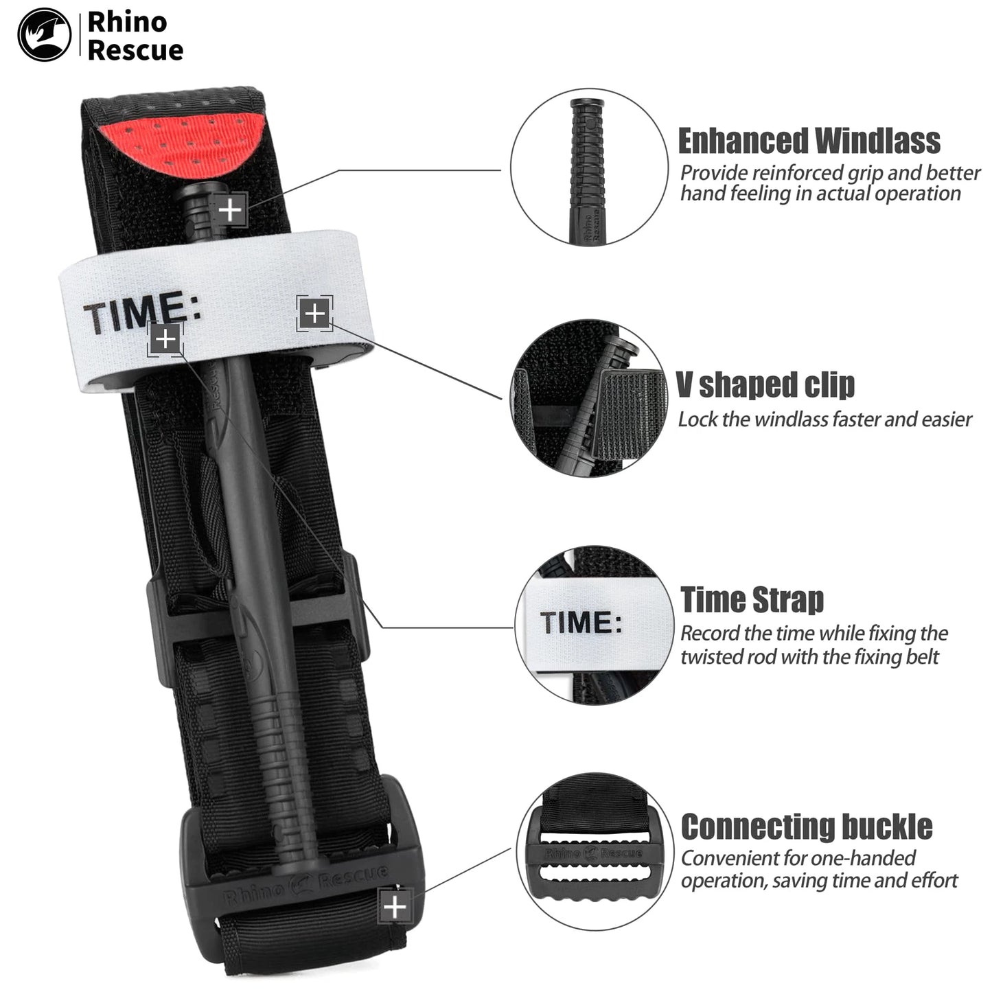 Trauma Kit, Emergency Bandage, Medical Tourniquet,  First Aid Tactical Survival Gear, RHINO RESCUE