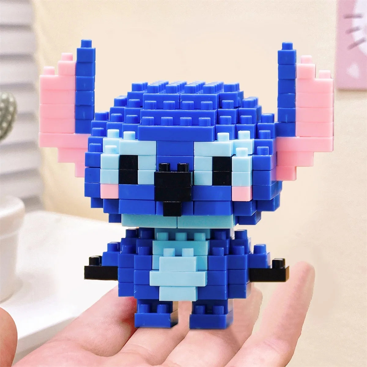 Disney Anime Princess Building Blocks Stitch Mickey Mouse mini Action toy Figures Blocks Toys Bricks Assemble Toys Kids Gifts