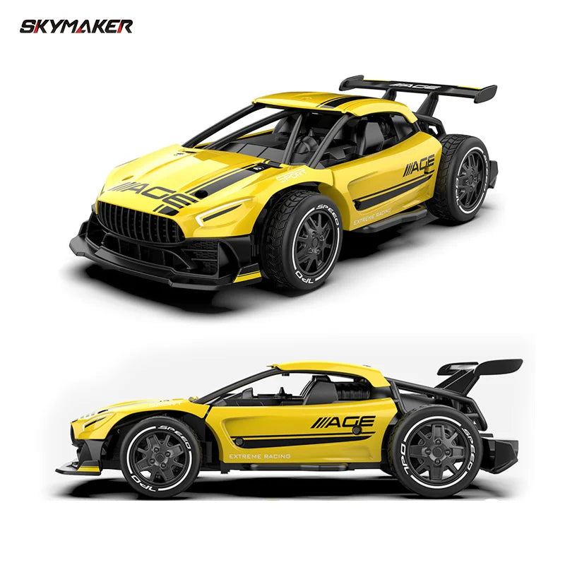 RC Metal Car Toys 1/24 2.4G High Speed Remote Control Mini Scale Model Vehicle Electric Metal RC Car Toys for Boys Children Gift