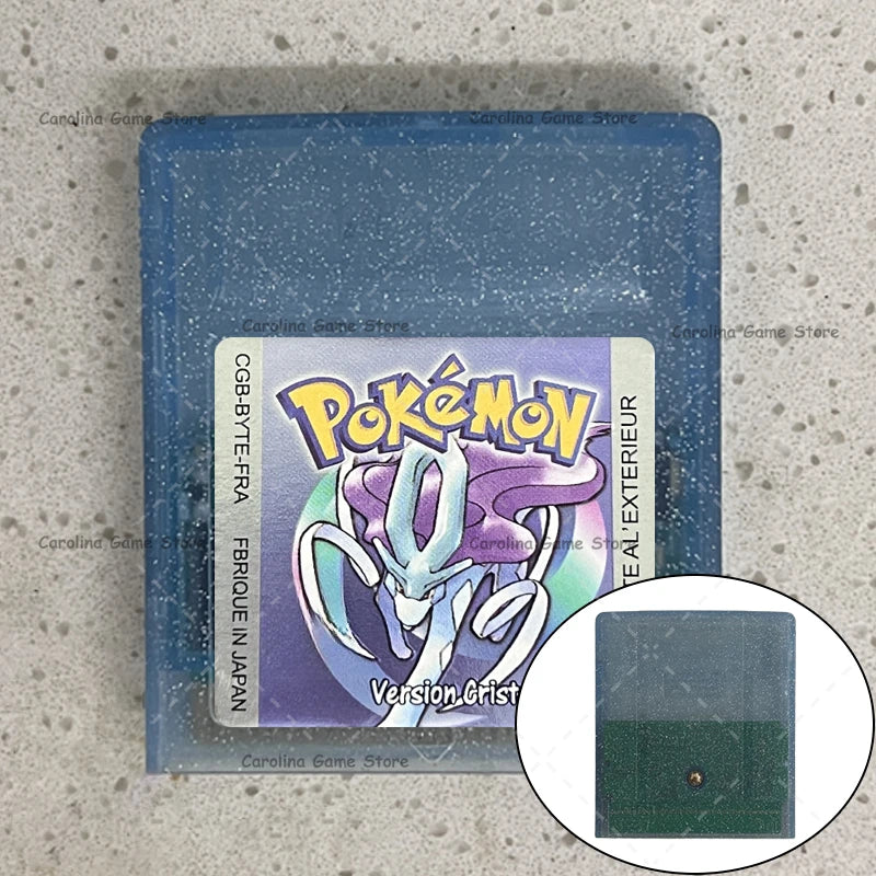GBC Video Game Cartridge Console Card Pokemon Blue/Crystal/Green/Gold/Red/Silver/Yellow High Quality with Multi-language
