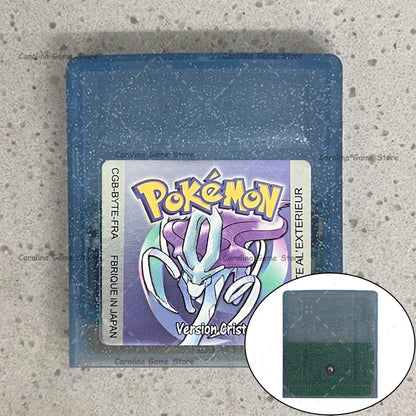 GBC Video Game Cartridge Console Card Pokemon Blue/Crystal/Green/Gold/Red/Silver/Yellow High Quality with Multi-language
