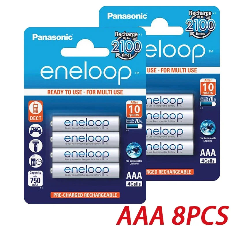 Panasonic Eneloop original AA AAA rechargeable battery 1.2v 1900mAh 800mAh pre-charged nimh suitable for flashlight camera toys